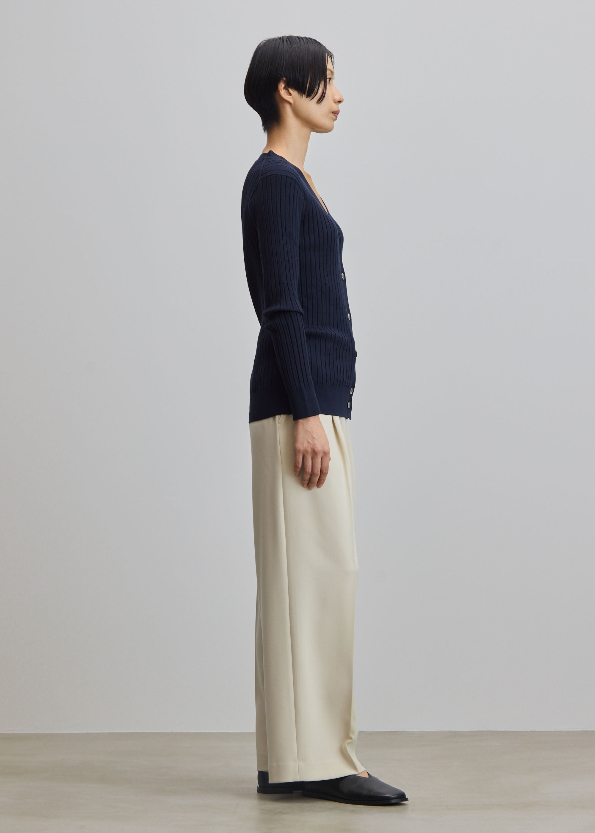 ウールライクワイドパンツ