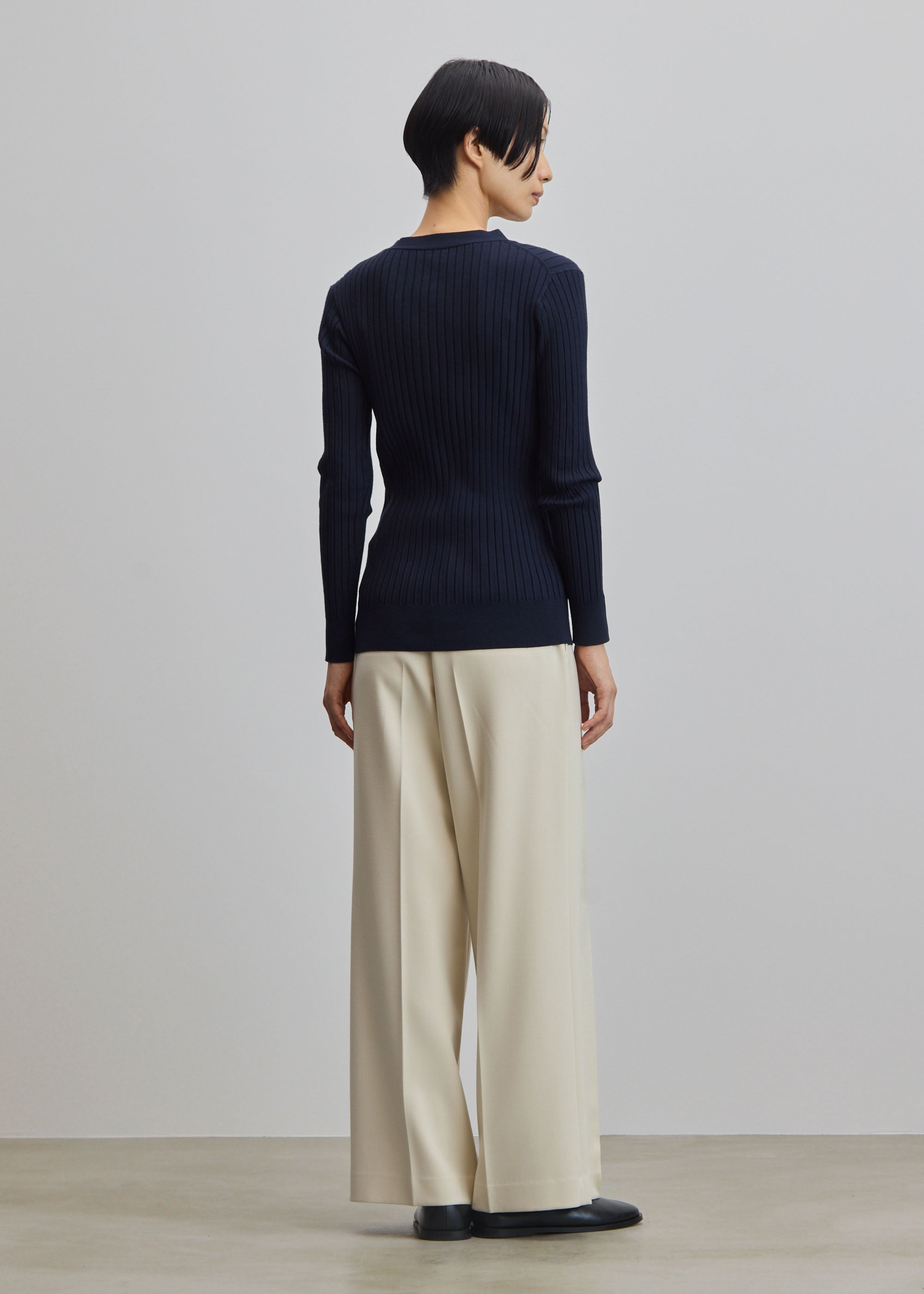 ウールライクワイドパンツ