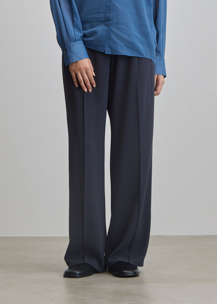 ヴィンテージサテンドロストワイドパンツ