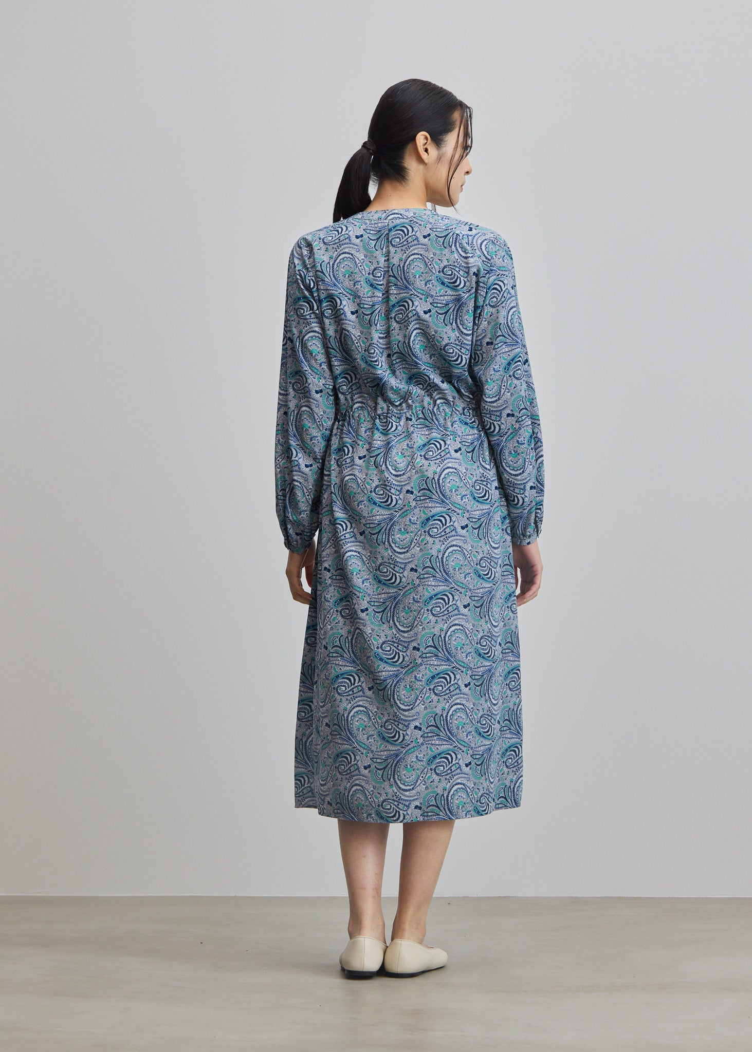 ソージュSOÉJU ペイズリー柄ワンピース　PINK 美品☆ソージュ ペイズリー柄ワンピース ピンク Free