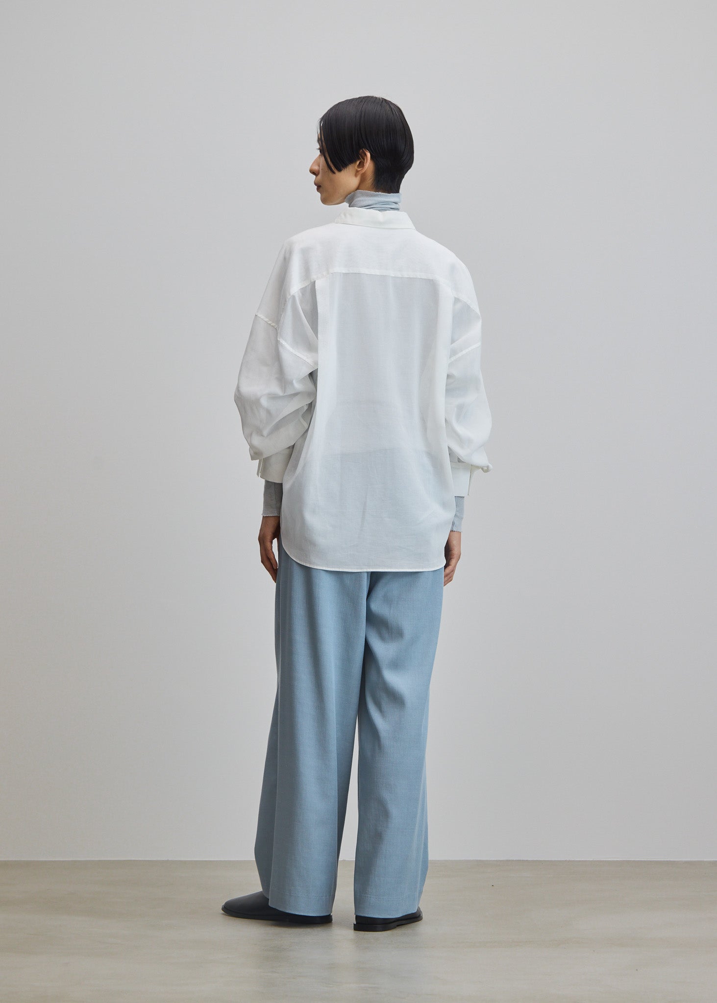 オーガニックコットンシアーシャツ - SOÉJU online store｜上質な大人