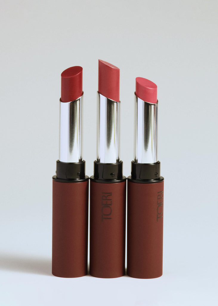 左から03 Berry Red、01 Plum Red、02 Petal Pink