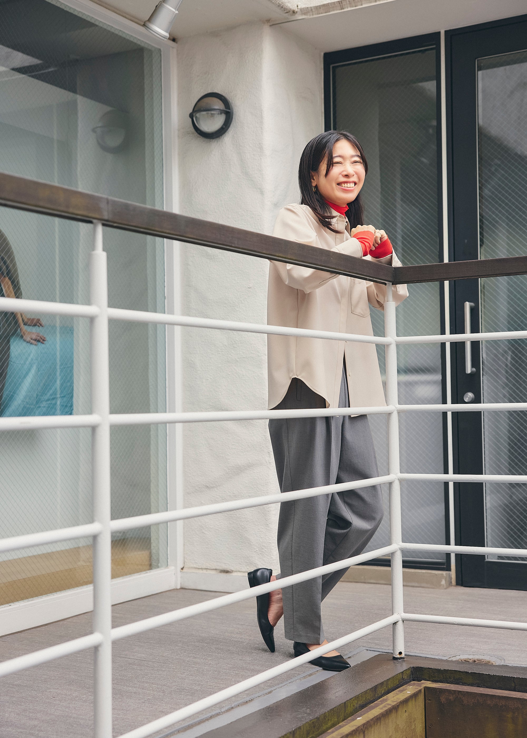 カシミヤ混タートルネックカットソー (3枚セット)