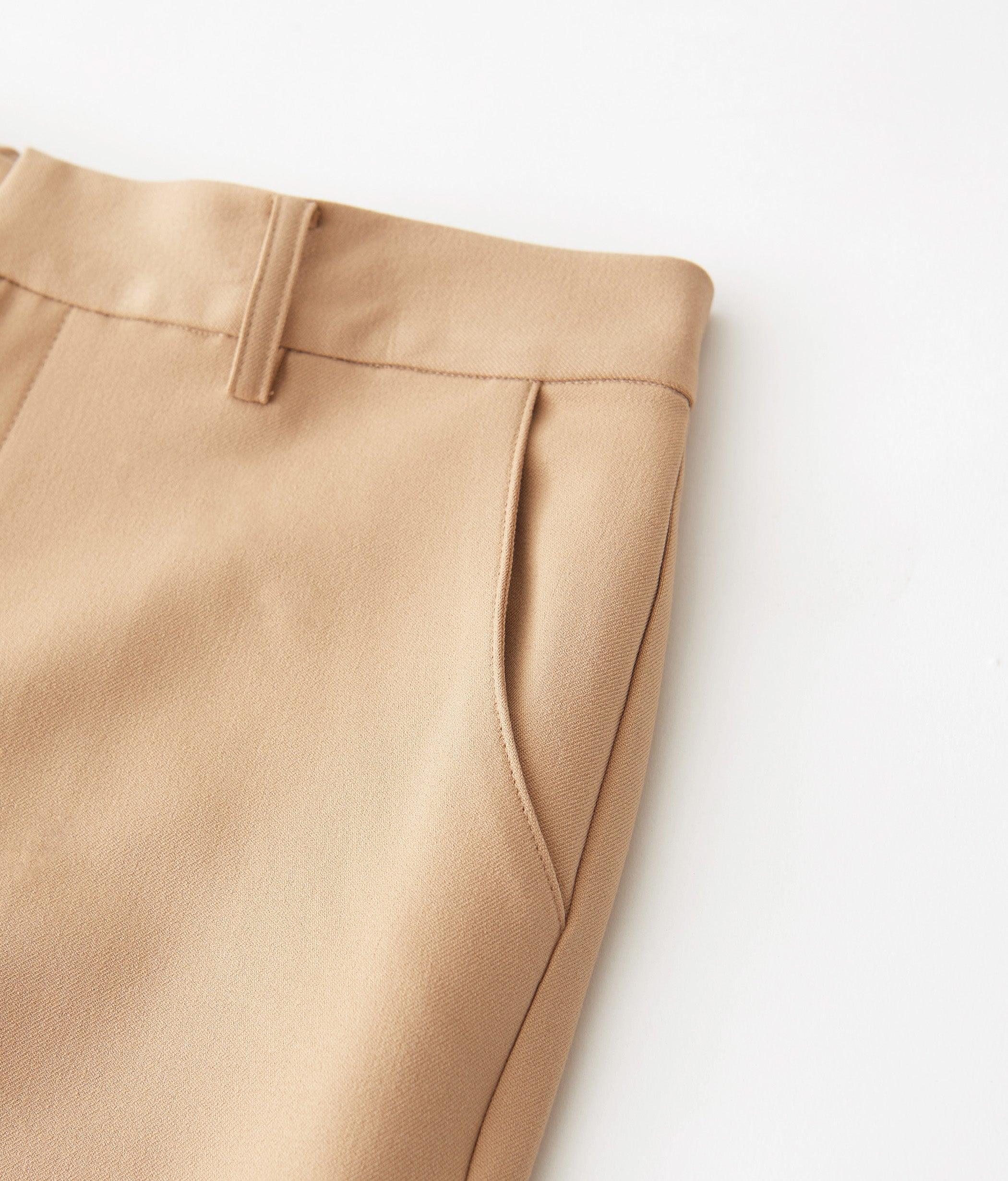 裏起毛センタープレスフルレングスパンツ