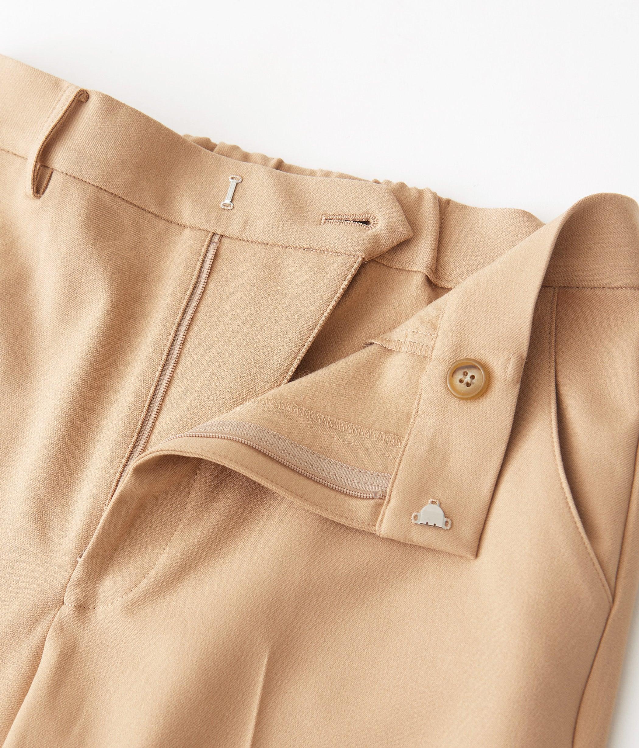 裏起毛センタープレスフルレングスパンツ