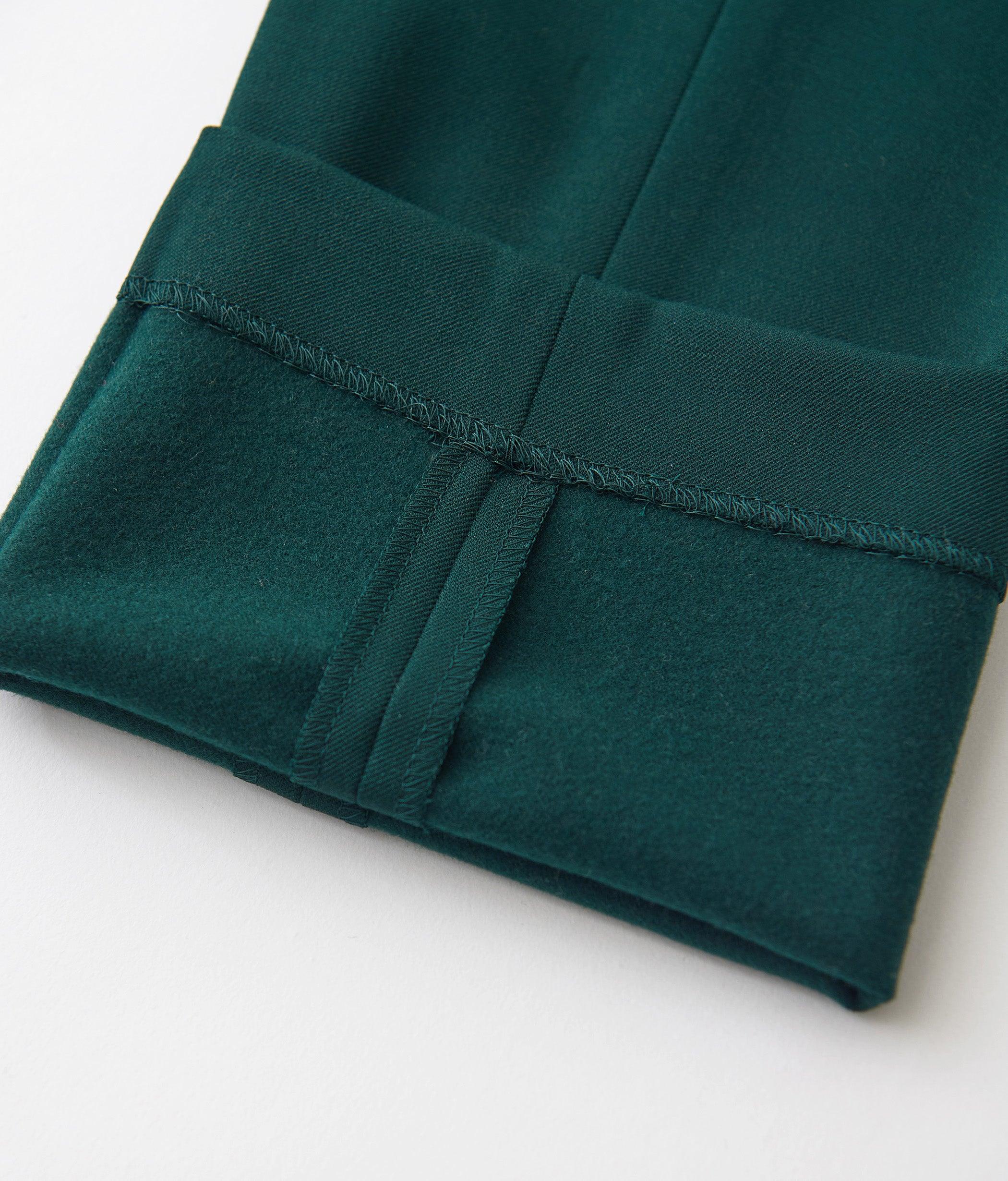 裏起毛センタープレスフルレングスパンツ