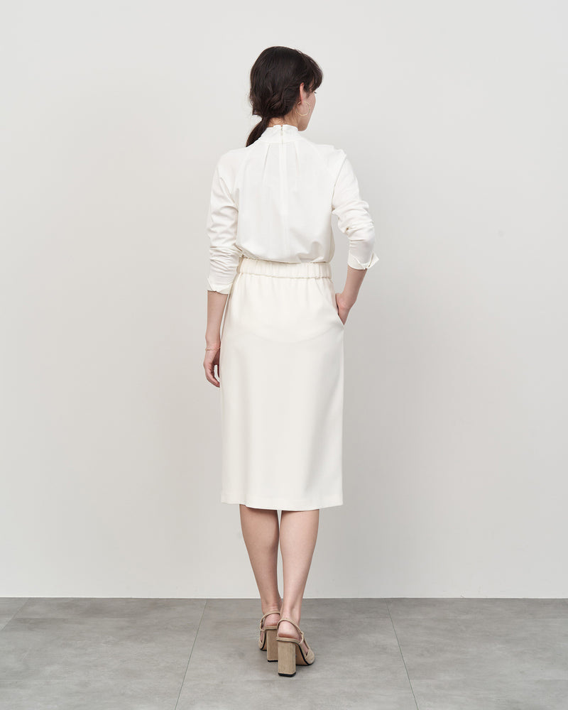 SOEJU タイトスカート Lサイズ ホワイト　丈1cmカット