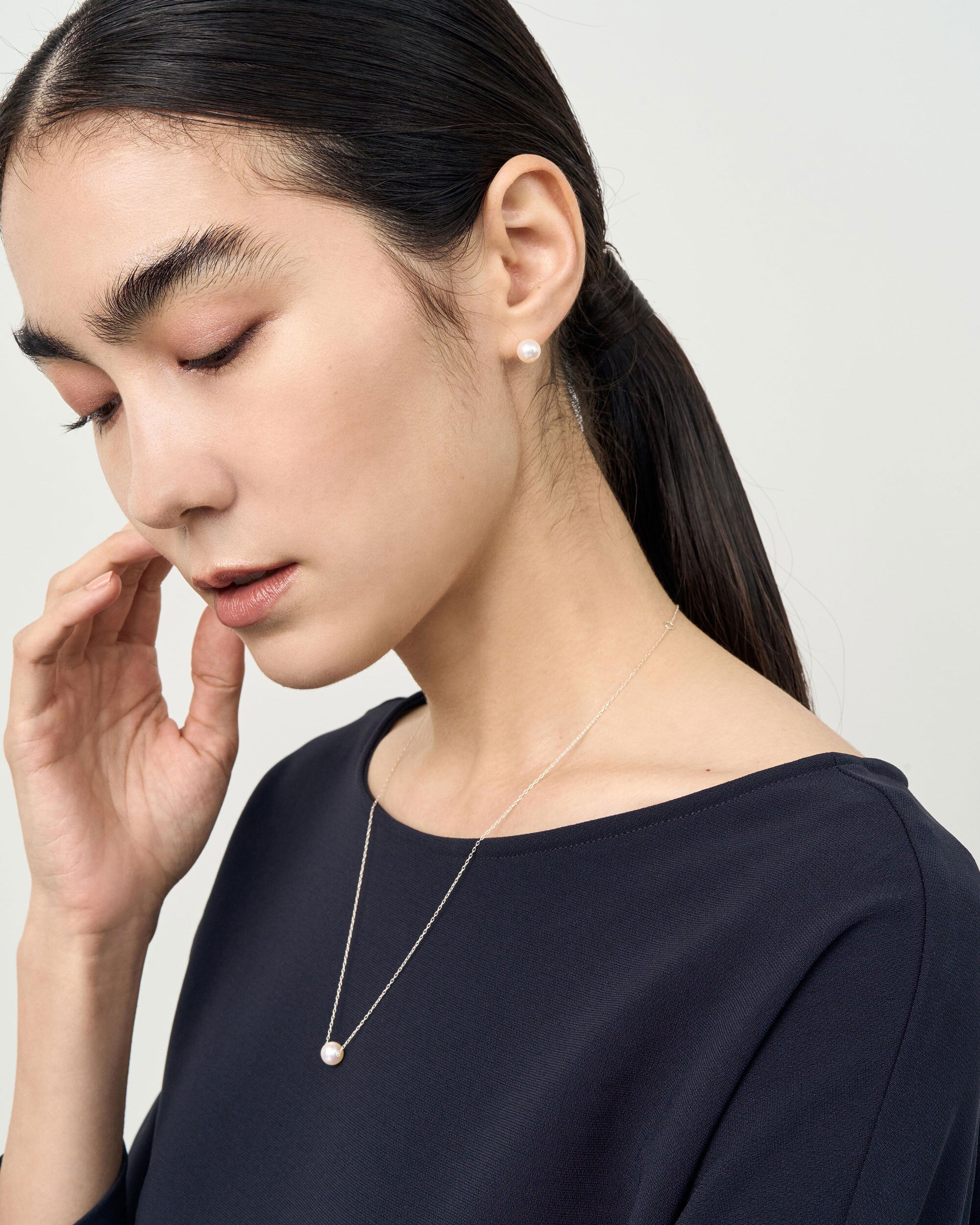 ネックレス：アコヤパールネックレス