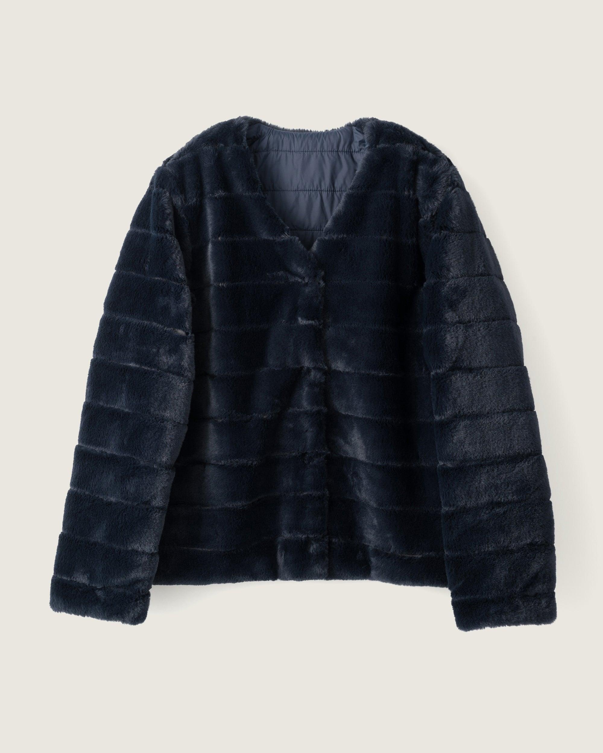 エコファーリバーシブルショートコート