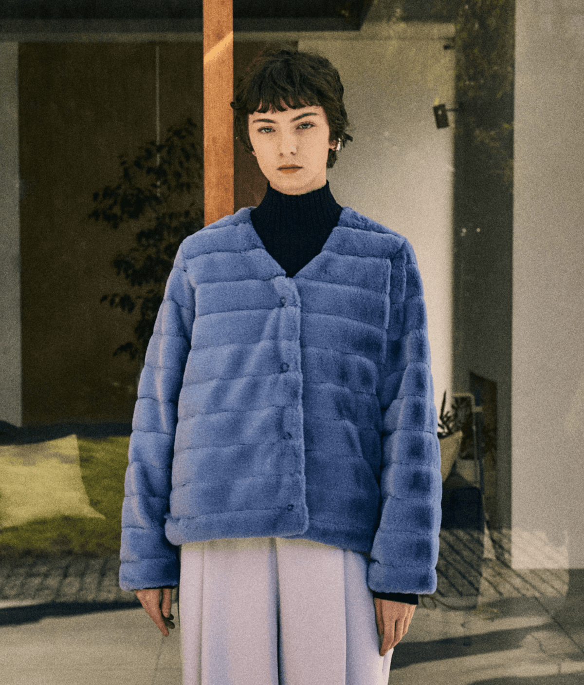【アーカイブ済み】エコファーリバーシブルショートコート - SOÉJU online store (ソージュ オンラインストア)